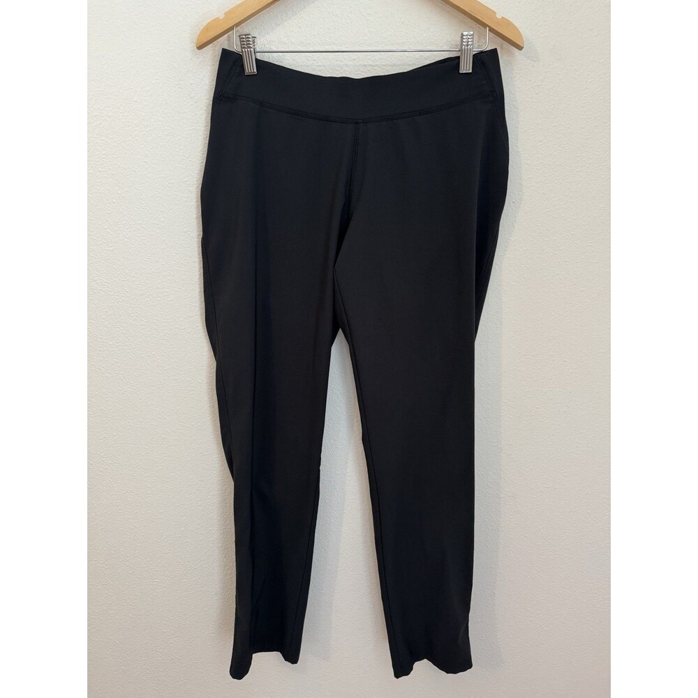 Columbia Omni-shade Pants Pull On Womanโs L Hiking Fishing Stretch Black Outdoor